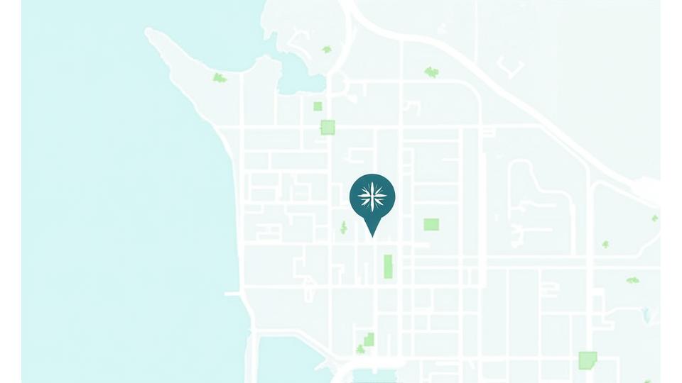 Map displaying Coral Compass office location at 187 Seaview Drive, Suite 300, San Diego, CA, 92101