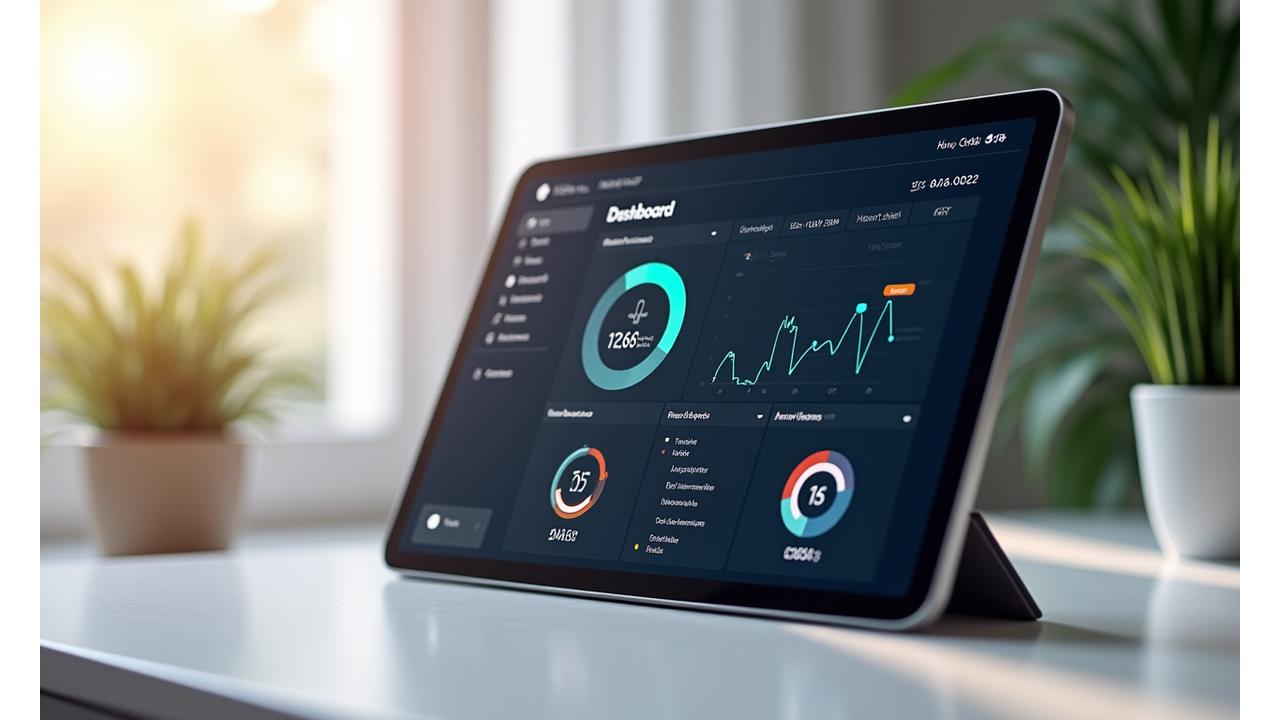Interactive health analytics dashboard showing various metrics and trends