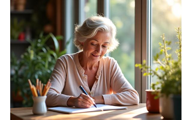 A person journaling and actively engaging with their environment rather than a phone, illustrating a 30-day mindful tech transformation.